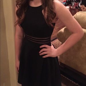 City Studios Cutout Black Dress